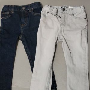 2 pairs of oshkosh bgosh skinny jeans for toddler